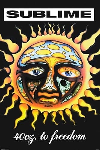 Pyramid America Sublime 40 Oz to Freedom Album Cover Posters - Vibrant Band Poster With Iconic Modern Wall Art - 24x36 Inches For Aesthetic Room Decor - Image 1