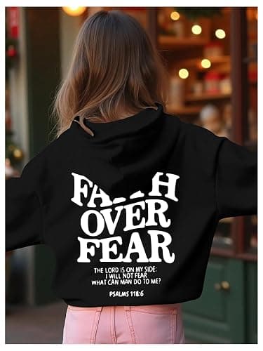 RoseSeek Girl's Letter Graphic Hoodies Long Sleeve Sweatshirts Pullover Tops Preppy Cute Hoodies Trendy thumbnail 2