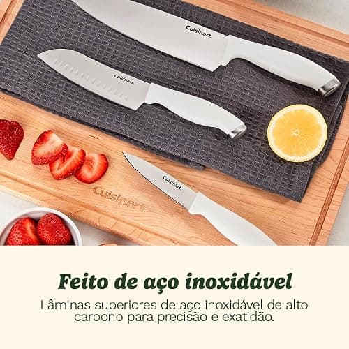 Cuisinart Block Knife Set, 12pc Cutlery Knife Set with Steel Blades for Precise Cutting, Lightweight, Stainless Steel, Durable & Dishwasher Safe, C77SSW-12P thumbnail 2
