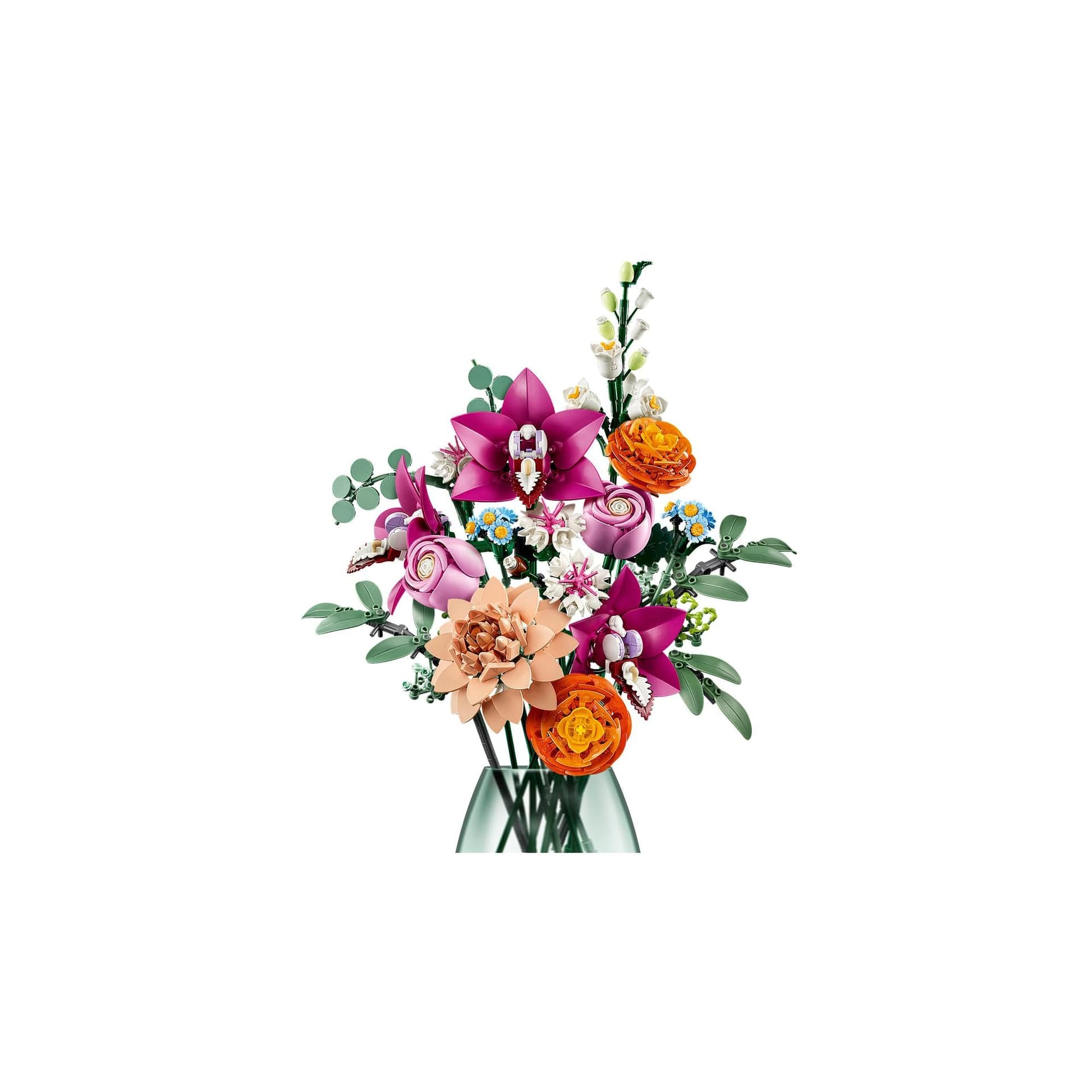 LEGO Botanicals Pretty Pink Flower Bouquet Craft Kit for Adults, Model Building Set with Artificial Flowers incl. Roses & Daisies, Office or Home Decor Treat for Women & Men 10342 thumbnail 7