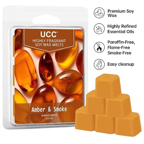 UCC Plant Based All Natural Wax Melts, Strong Fragrance, Long Lasting Premium Soy Scented Melts Cubes, Wax Melts Tarts, Colored Wax Melt - 4 Pack thumbnail 3