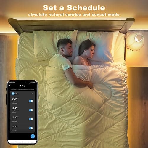 Tatazone Smart White COB Led Strip Light with App and Remote, 16.4ft 3000K Bright Warm White WiFi COB Light Strip Compatible with Alexa Google, Dimmable Indoor Led Lights for Mirror, Cabinet, Kitchen thumbnail 7