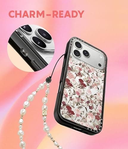 CASETiFY for iPhone 17 Pro Max Case - Compact | Slim and Sleek | Lightweight | 4 ft. 2X Military Grade Drop Protection | Chrome Doodles | Black thumbnail 7
