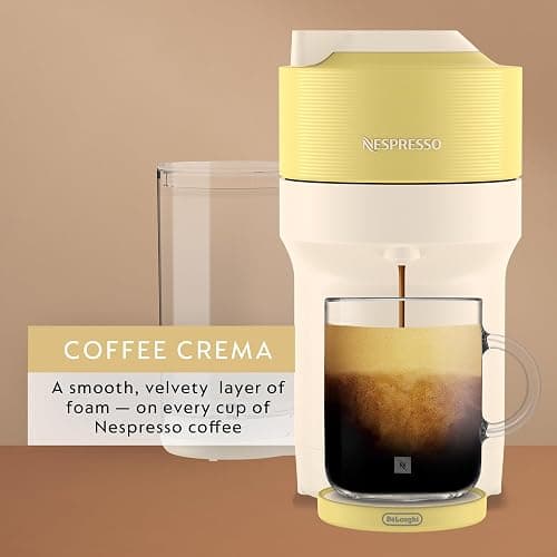 Nespresso Limited-Edition Vertuo Pop+ Coffee and Espresso Maker by De'Longhi, Pastel Yellow thumbnail 4
