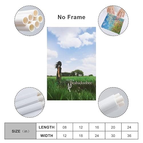 Beabadoobee Music Album Cover Signed Poster Prints Canvas Wall Art for Trendy Dorm Room Decor Aesthetic Gift 08x12inch(20x30cm) - 12L" x 8W" - Unframe-Poster thumbnail 2