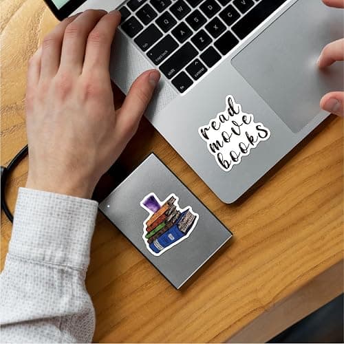Book Stickers for Kindle, Bookish Reading Stickers for Laptop, Booktok Book Lover Clear Case Gifts Accessories for Teens Adults thumbnail 2