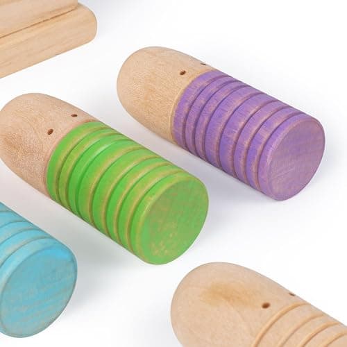 TotataTree Wooden Pop Up Puppets|Wooden Cause and Effect Toys for Boys & Girls, Montessori Color Matching Toys,Special Festival Gift for Kids 2 3 4 thumbnail 5