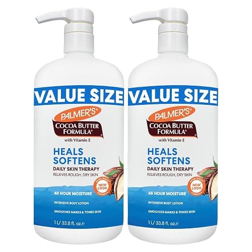 Palmer's Cocoa Butter Formula Daily Skin Therapy Body Lotion, Pump Bottle, 33.8 Ounces (Pack of 2) - Image 1