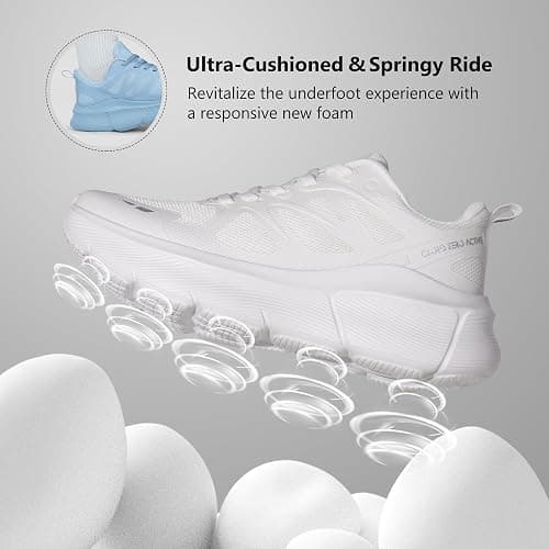 Hawkwell Women's Cloud Zero Active Nursing Shoes Breathable Cushion Walking Tennis Running Workout Shoes Non Slip Medical Work Sneakers thumbnail 4