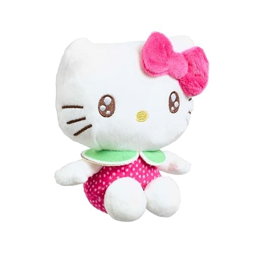 Hello Kitty Macedonia Scented Plush, 12cm Soft Toy in Pink Dress, Fruity Fragrance, Official Licensed Mini Collectable Plush, for Hello Kitty Fans, Suitable for Ages 4+ thumbnail 3
