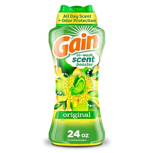Gain In-Wash Laundry Scent Booster Beads Long-Lasting Fresh Scent Beads All Day Freshness and Odor Protection, Original Scent, 24 oz (Packaging May Vary) - Image 1