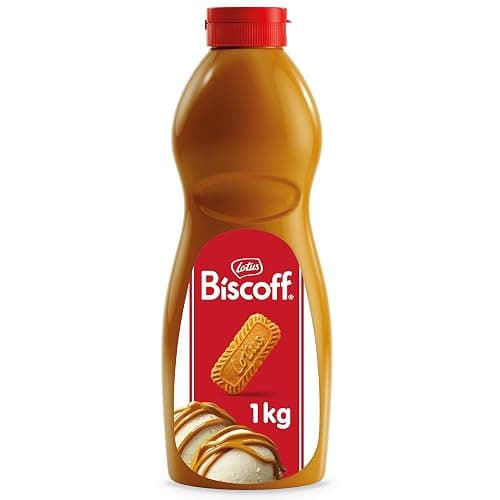 Lotus Biscoff - Spread Topping - Product of Europe (EXP. DATE = DD-MM-YY) - Vegan - Biscoff Cookie Butter Syrup - 2.2lb (Pack of 1) - Non GMO - Image 1