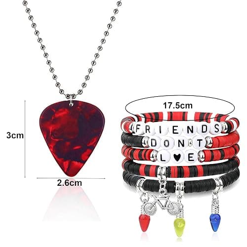 YELLOWPEACH Friends Don't Lie Bracelets Strange Necklace Set Friendship Gift Merch Jewelry thumbnail 4