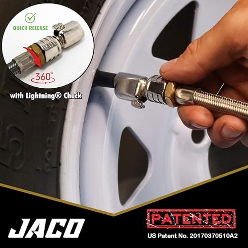 JACO FlowPro Digital Tire Inflator with Pressure Gauge - 200 PSI thumbnail 6