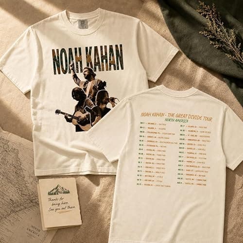 Folk Music Vintage Concert Photo Collage Garment-Dyed Retro Graphic Tee | Pre-Shrunk, True-to-Size Unisex Fit - Full Tour Date Backprint - Concert Keepsake Gift thumbnail 3