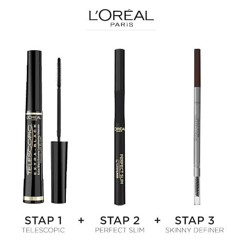 L'Oréal Paris Mascara, Telescopic Mascara Extra Black for Intense Definition & Length, Precise Application Brush for Up to 60% Longer-Looking Lashes, Smudge-Proof and Ophthalmologist Tested thumbnail 4