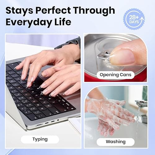 Beetles 2Pcs 15ml Gel Nail Glue for Acrylic Nail Tips, UV Nail Glue | for Clear Press-On Nails, Clear Self-Leveling Nail Extension Gel, Low-Odor Formula, Long-Lasting Wear for DIY & Salon Use thumbnail 6