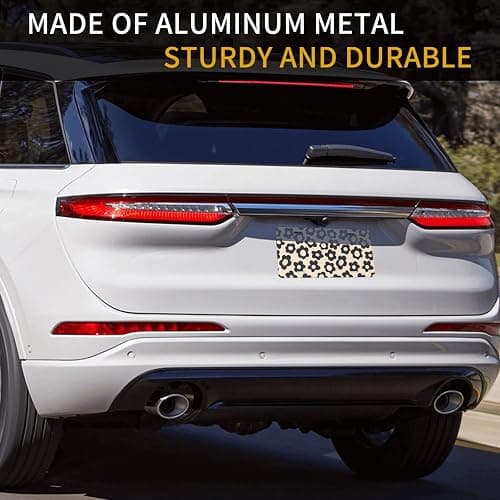 Vintage Groovy Flowers License Plate Novelty Decoration Car Front Vanity Tag Metal Aluminum for Car, Truck, RV, Trailer 6 X 12 Inch Standard Size (4 Holes) thumbnail 7