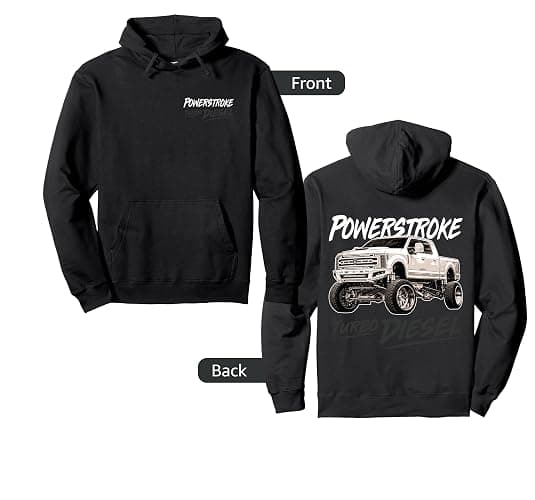 Diesel Power Stroke Coal Rolling Turbo Diesel Truck Pullover Hoodie - Image 1