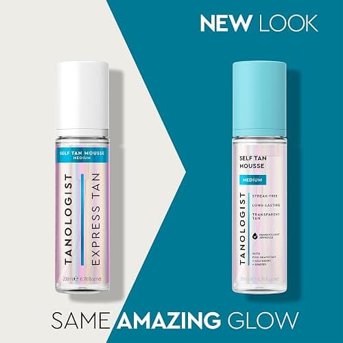 Tanologist Sunless Self-Tan Set – Medium Tanning Mousse with “No Fake Tan Smell” or Orange Tone + Double-Sided, Water-Resistant Self-Tanning Mitt for Streak-Free Application thumbnail 2