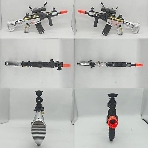 Realistic Toy for Nerf Guns Dart - Electric Sniper Rifle with Scope 120 Soft Bullets 3 Magazine, Automatic Foam Blaster for Boy Age 8-12 Years Old, Indoor Outdoor Present for Adult Kid Holiday thumbnail 7