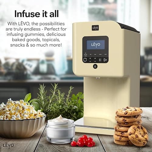 LEVO II+ - Herbal Oil Infusion Machine Plus Filter Technology - Botanical Extractor, Herb Dryer, Decarboxylator, Oil Infuser - Easy Edible Infusion Maker for Gummies, Brownies & More - Licorice Black thumbnail 5