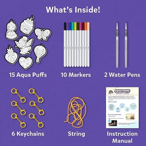 Skillmatics 3D Art Kit - Aqua Puffs Princesses & Unicorns, Stocking Stuffers, Paint by Number Craft for Kids, DIY Color & Inflate Activity, Christmas Gift for Girls & Boys Ages 4, 5, 6, 7, 8, 9, 10 thumbnail 6