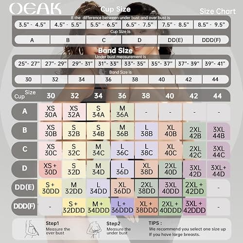 OEAK Womens Deep V Bras Wireless Comfortable Bra Supportive No Underwire Bras Tshirt Push Up Bralettes Plunge Seamless Bra thumbnail 6