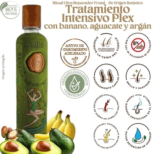 RITUAL BOTANICO Kit Crecimiento Acelerado y Reparación S.O.S.: Shampoo de Romero, Mascarilla para el Cabello con Colageno, Acondicionador Intensivo PLEX, Termoprotector para cabello (Obsequio TRENDY) thumbnail 3
