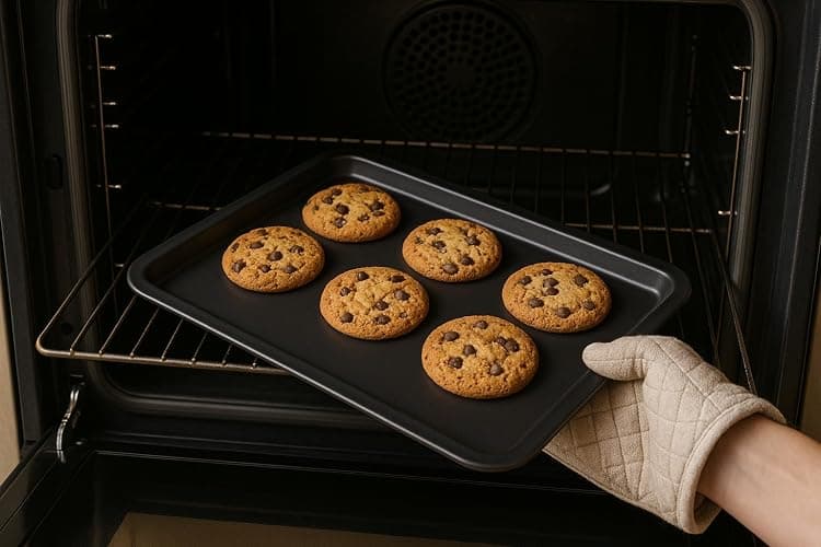 4-Pack - Essentials Baking Tray Set 32cm by KITCHENEUR - Easy Cleaning Baking Tray/Pan, Non-Stick Tin, Multi-Pack Set Oven Trays - Dishwasher Safe and Easy Cleaning thumbnail 9