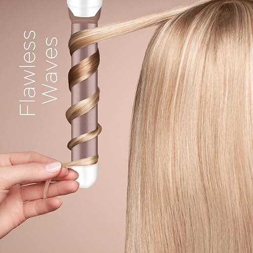 Conair CD705GNC Double Ceramic 1-Inch Curling Wand, 1-inch barrel produces classic long-lasting curls – Hair curler for short, medium, and long hair, Up to 400˚F high heat with Turbo Boost, Dual Voltage thumbnail 6