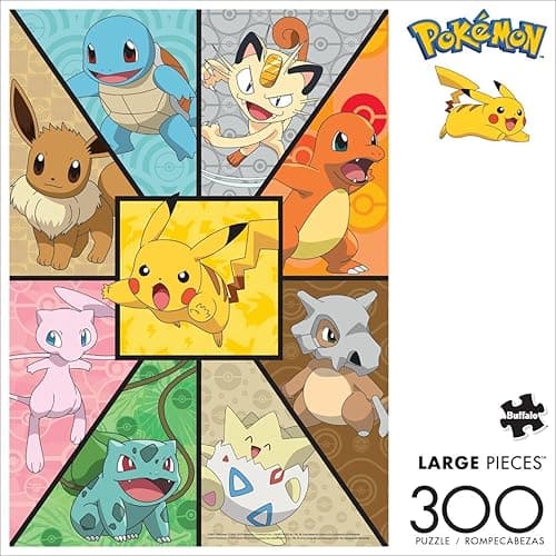 Buffalo Games - Pokemon- Kanto Companions - 300 Piece Jigsaw Puzzle for Adults -Challenging Puzzle Perfect for Game Nights - Finished Size is 21.25 x 15.00 thumbnail 4