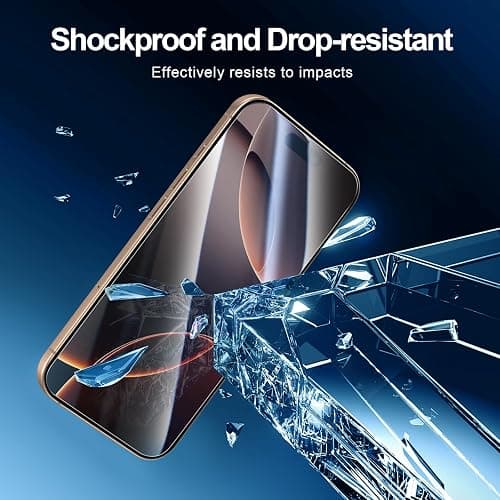NEW'C 3 Pack Designed for iPhone 17/17 Pro,iPhone 16 Pro Screen Protector (6.3 inches), Enhanced Tempered Glass Protection with easy installation tool included, Case Friendly thumbnail 6