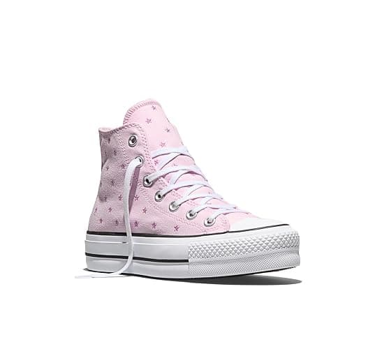 Converse Womens Chuck Taylor All Star Lift Platform Embroidered Stars High Top Sneaker thumbnail 3