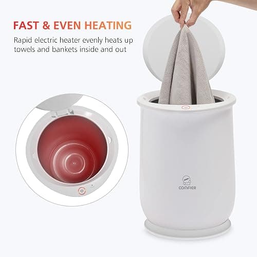 COMFIER Hot Towel Warmers for Bathroom, Gifts for Dad,Mom,Him,Her, Large Towel Warmer, Hot Towels in 10 Minutes, Auto Shut Off, Fits up to 2 Oversize Towels, Bathrobes, Blanket thumbnail 4