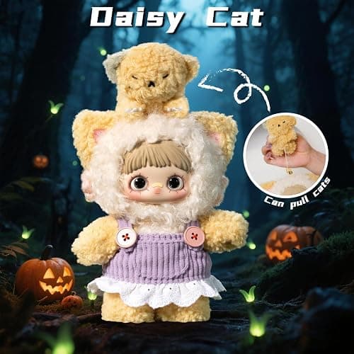 Mckkymi Plush Blind Box,Maymei Twin Secret Realm Series Stuffed Blind Box Doll 1PC,Kawaii Mystery Plush Toys Collectible for Birthday Gift,Halloween Plush Toys (1 of 7 Possible Styles) thumbnail 9