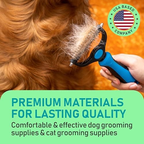 Maxpower Planet Original Pet Grooming Rake - Double-Sided Deshedding Dematting Tool, Undercoat Rake for Dogs & Cats, Extra-Wide Dog Grooming Brush & Deshedder Comb for Long Hair, Reduces Shedding 95% thumbnail 3