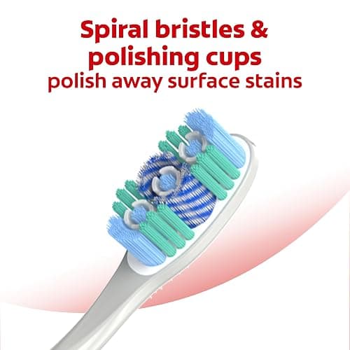 Colgate 360 Optic White Whitening Toothbrush, Adult Soft Toothbrush with Whitening Cups, Helps Whiten Teeth and Removes Odor Causing Bacteria, 4 Pack thumbnail 3