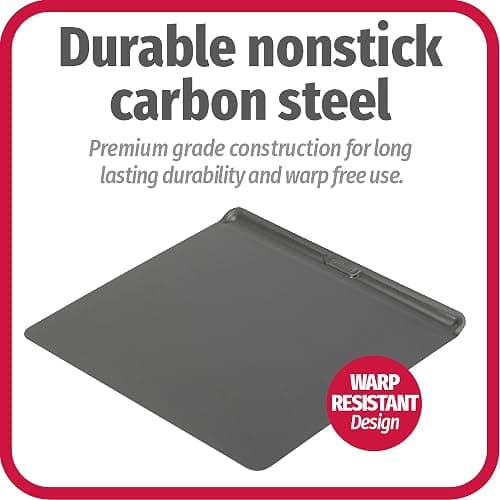 GoodCook AirPerfect Non-Stick Air Insulated 16” x 14” Cookie Sheet - Carbon Steel Cooking Pans, No Burn Insulation Bakeware, Cookie Sheets for Baking, Oven Pan Set thumbnail 8