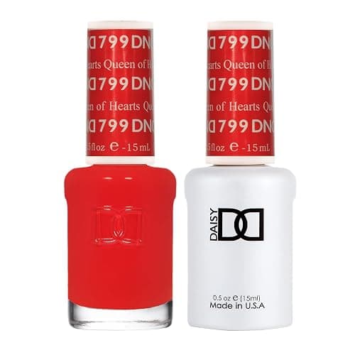DND Gel Polish Set, Red Collection, UV/LED GelPolish and Air Dry Nail Lacquer, Matching Chip-Free Polish Duo, 0.5 Fl Oz Each - Image 1