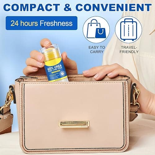 60% Urea with 2% Salicylic Acid Urea Foot Care Stick, Foot Cream Moisturizer for Dry Cracked Feet, Knees, Elbows, Hands,Moisturizes and Hydrates the Dry Skin,Callus Remover & Skin Softener -1.41oz thumbnail 7