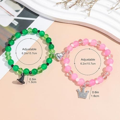 Smilelife Magical Friendship Bracelets - Enchanting Gifts for Moms, Friends, and Teachers - Crown & Witch Hat Bracelets thumbnail 6
