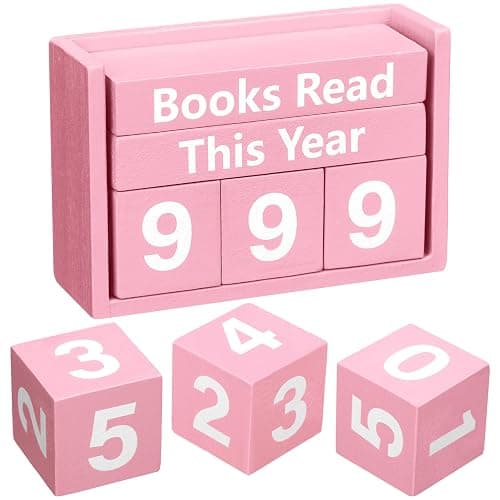 Yerliker Books Read This Year Counter Tracker up to 999 Bookish Accessories Bookworm Gift Bookshelf Decor for Club Members Student Teacher Reading Accessories - Image 1
