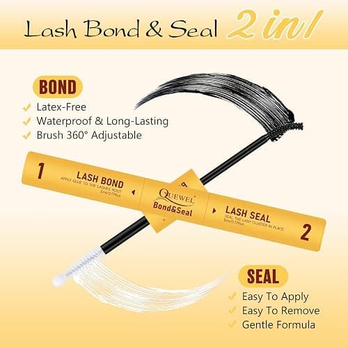 QUEWEL Lash Clusters Kit, 320 Pcs 30D+40D Lash Cluster Eyelash Extensions 9-16mm Lash Clusters Wispy Kit with Eyelash Clusters Bond and Seal Glue Remover Tweezers (30D+40D Kit) thumbnail 8