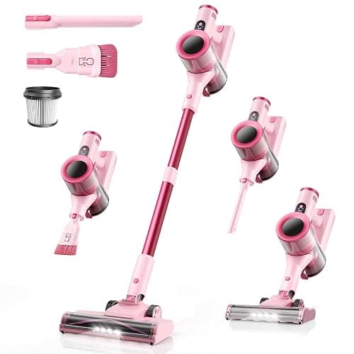 Dzaki Cordless Vacuum Cleaner, Stick Vacuum with Smart LED Display, 50KPA 55Mins Vacuum Cleaners for Home, Powerful Suction, Anti-Tangled Lightweight Rechargeable Vac for Pet Hair, Carpet, Hard Floor - Image 1
