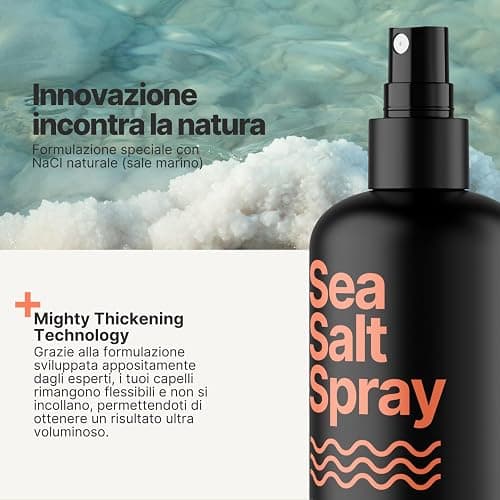 IMPERIO Sea Salt Spray - 250ml Premium Sale Marino per Capelli Più Folti e Texture Stabile - Perfette Beach Waves, Più Volume e Presa Grazie alla Potenza del Mare - Unisex Profumo thumbnail 5