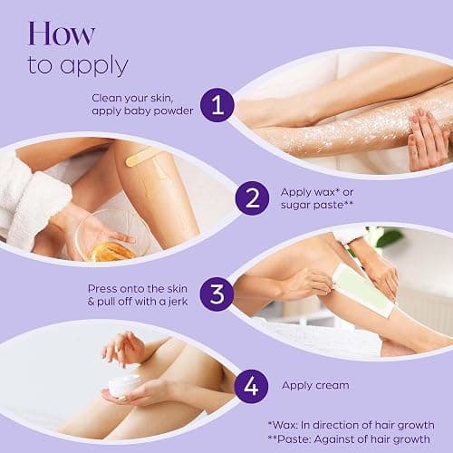 765 Professional Wax Strips for Waxing – Tear-Resistant Fabric Hair Removal Strips – 225 Large & 540 Small – Reusable for Warm Wax & Sugar Paste – Face, Body & Intimate Areas thumbnail 4