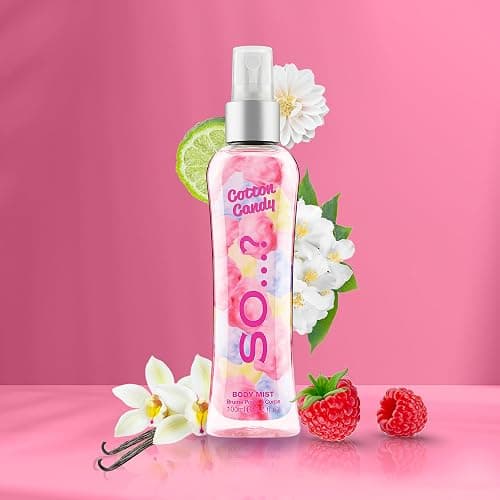 Cotton Candy Body Mist by So...? - Perfume for Women - Sweet Vanilla Perfume with Notes of Bergamot, Raspberry, Candy Floss - Gifts for Women - 3.5 oz thumbnail 6