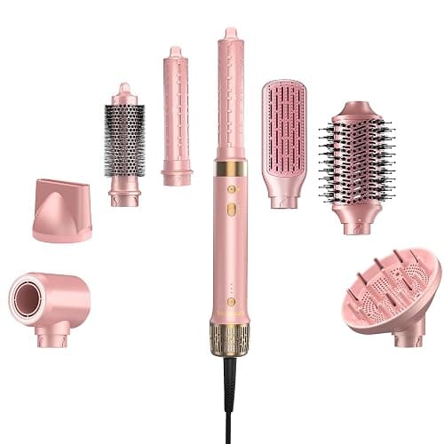 Mythsight StyleVibe 8-in-1 Multi-Styler, Blow Dryer Brush & Thermal Brush with Auto Wrap Curl L/R, Fast Drying, Smooth Blowouts, Root-Lift Volume, No Heat Damage Frizz-Free Air Styler with Travel Bag - Image 1