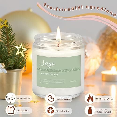 6 Pack Candles for Home Scented Aromatherapy Candles Gifts Set for Women, Lavender Candle, 37.8 oz 300 Hour Long Lasting Candles, Stocking Stuffers, Birthday, Valentine, Christmas, Anniversary Present thumbnail 6